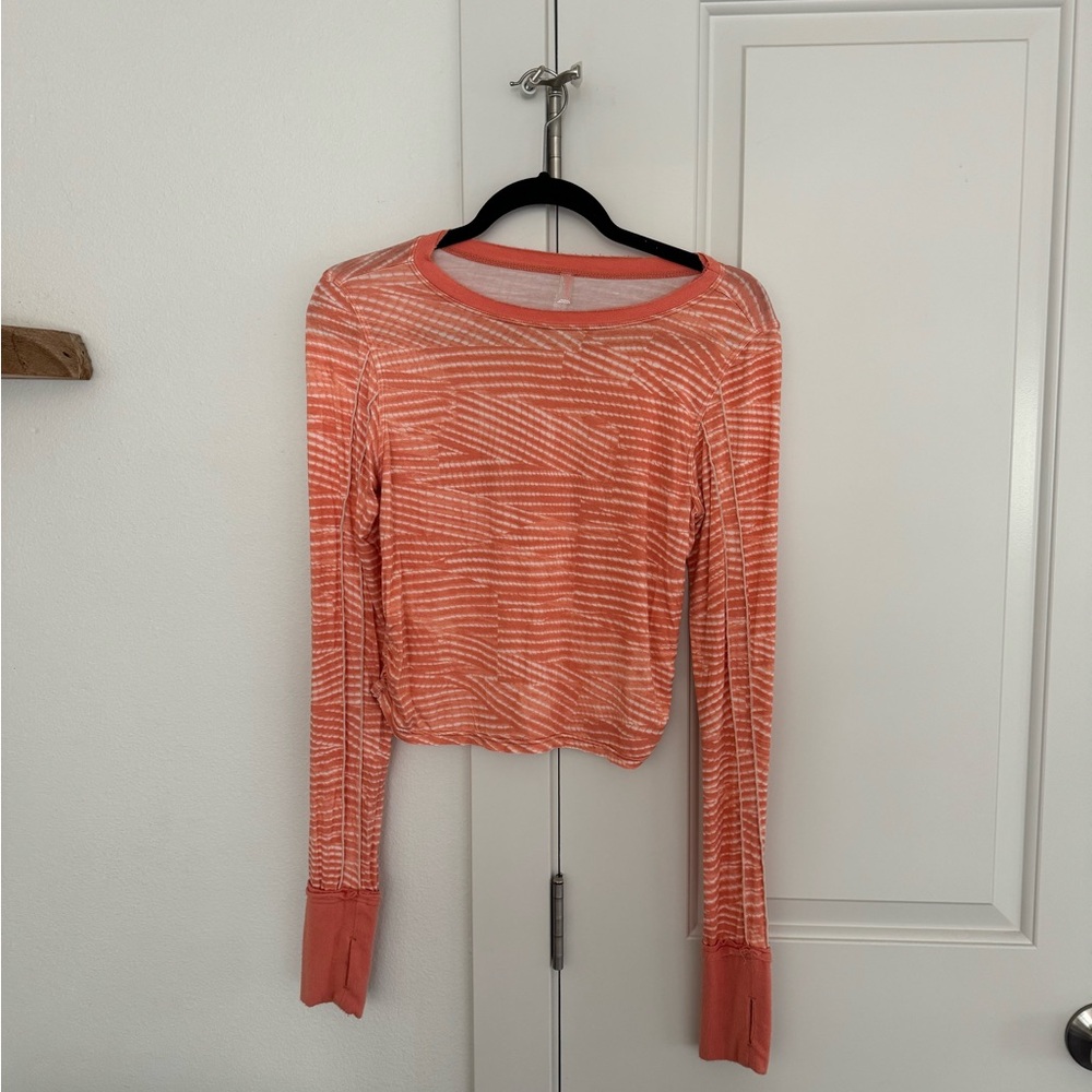 FP Movement orange stripe long sleeve